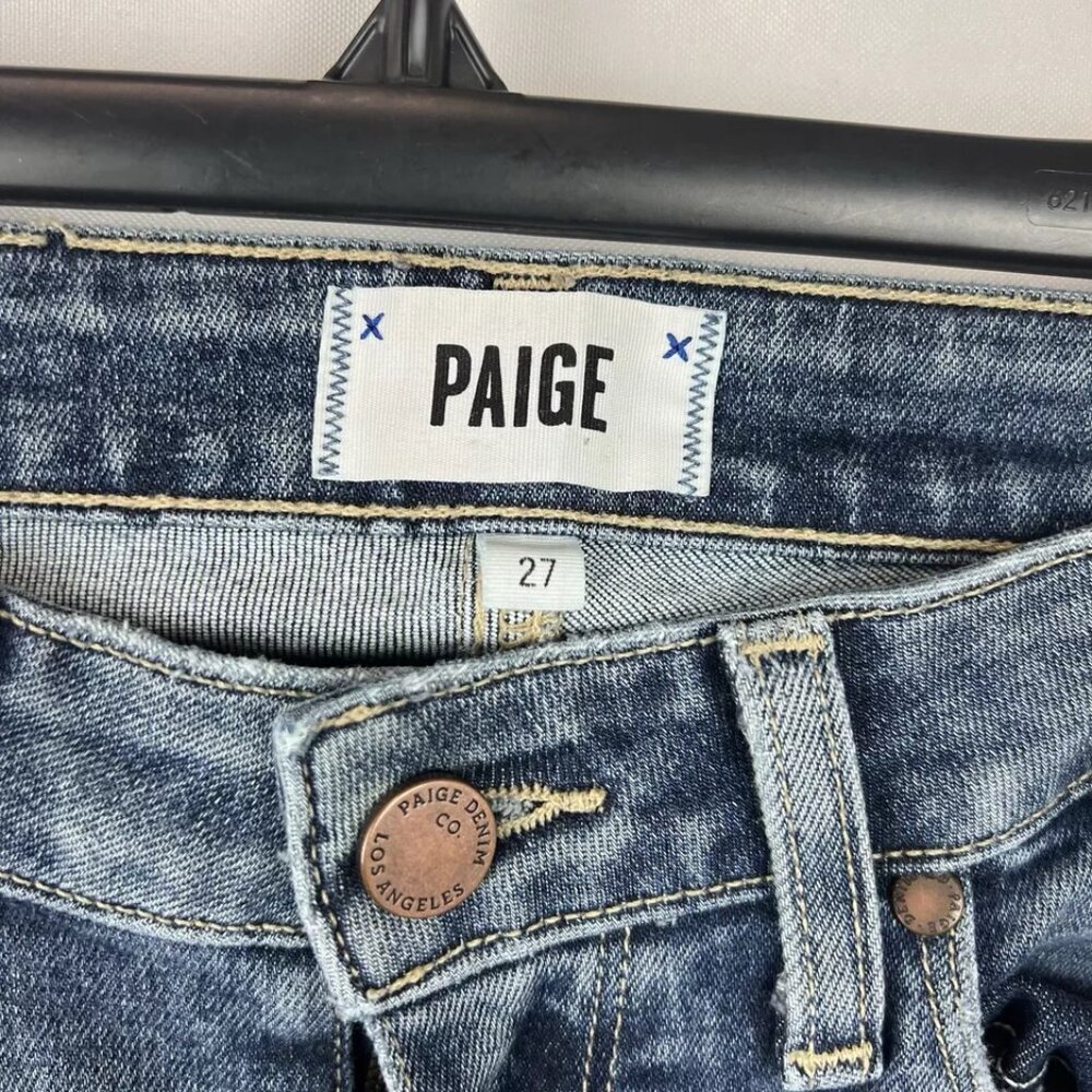 Paige Women’s Blue Skinny Jeans Size 27 Regular - Picture 3 of 3